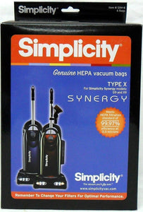 Simplicity Synergy Type X HEPA Vacuum Bags SXH-6